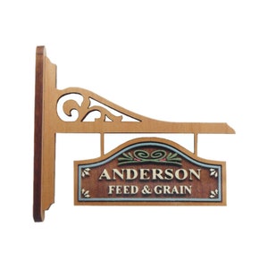 Personalized 1:12 Scale Dollhouse miniature sign