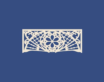1:12 Scale Dollhouse Miniature Entrance Fretwork Room Divider