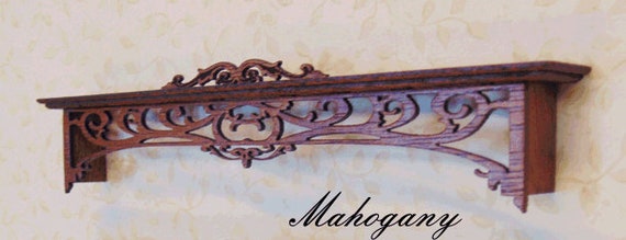 Dollhouse Miniature 1:12 single window Mahogany cornice Artist Made Furniture