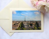 Eiffel Tower Paris Greeting Card - Blank Card - Stationary - Paris Photo Print - Photo Cards - Holiday Gift - Cards