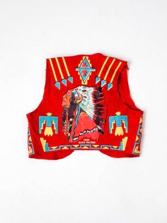 vintage children's vest, kids souvenir vest