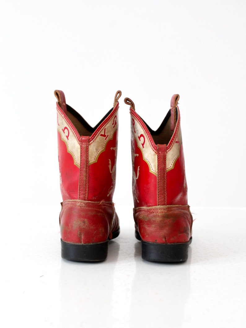 vintage 50s children's cowboy boots image 4