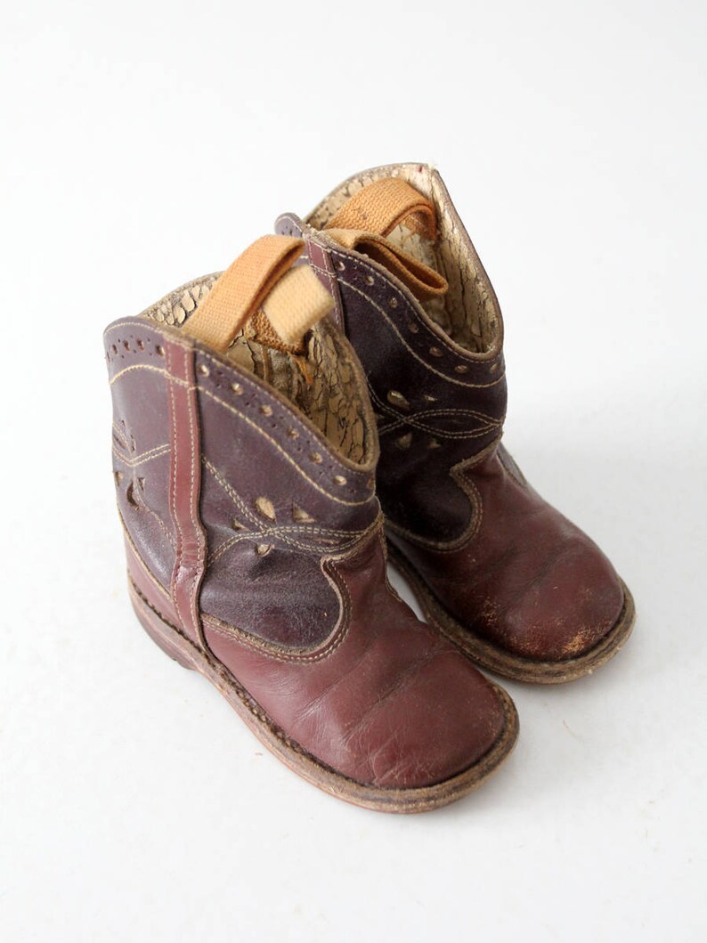 Vintage Children's Cowboy Boots, Kid's 40's Western Boots Etsy Australia