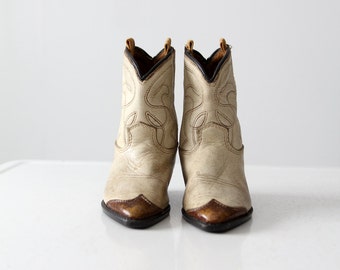 vintage children's western boots,  1940s cowboy boots