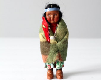 vintage 1950s Skookum doll Bullygood Indian