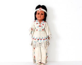 vintage Native American doll, Carlson style doll