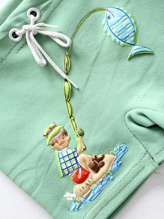 vintage kids swim trunks, boys swimsuit briefs - image 4