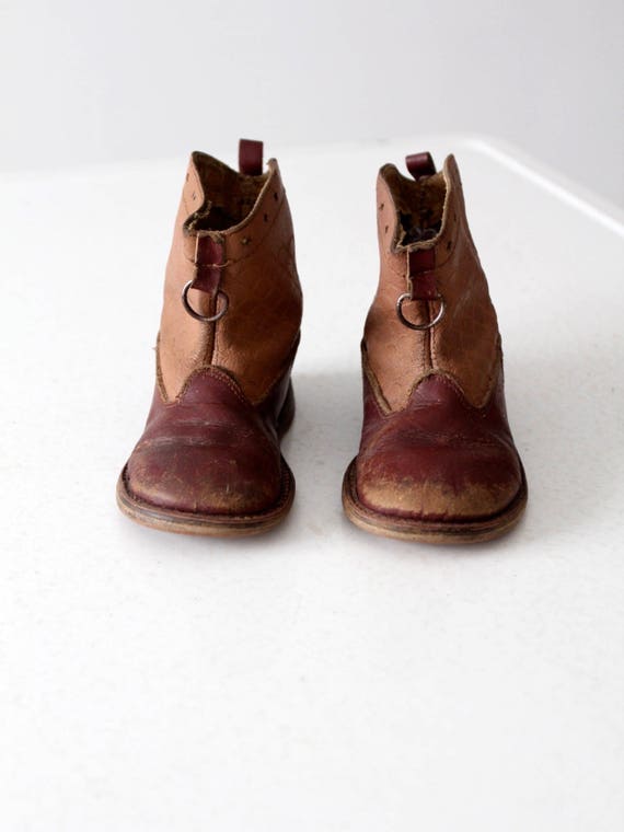 vintage 50s children's western boots, kid's cowbo… - image 6