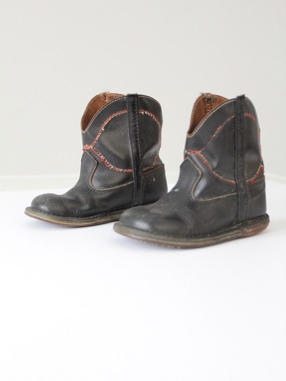 vintage children's cowboy boots, kid's 40's weste… - image 2