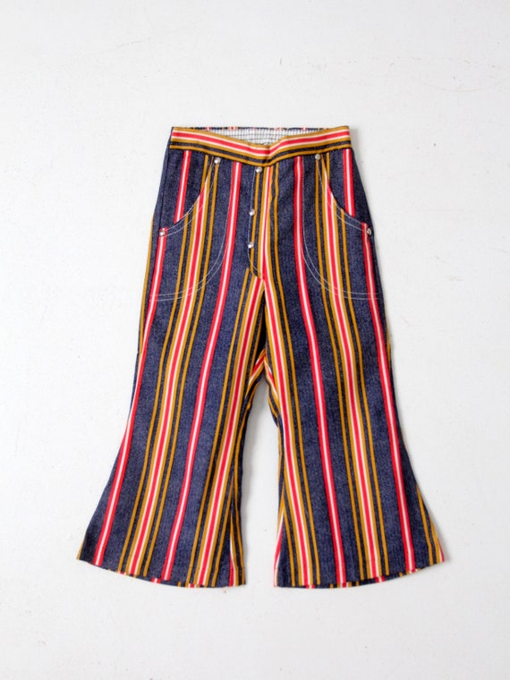 vintage 70s kid's striped bellbottom pants NOS - image 3