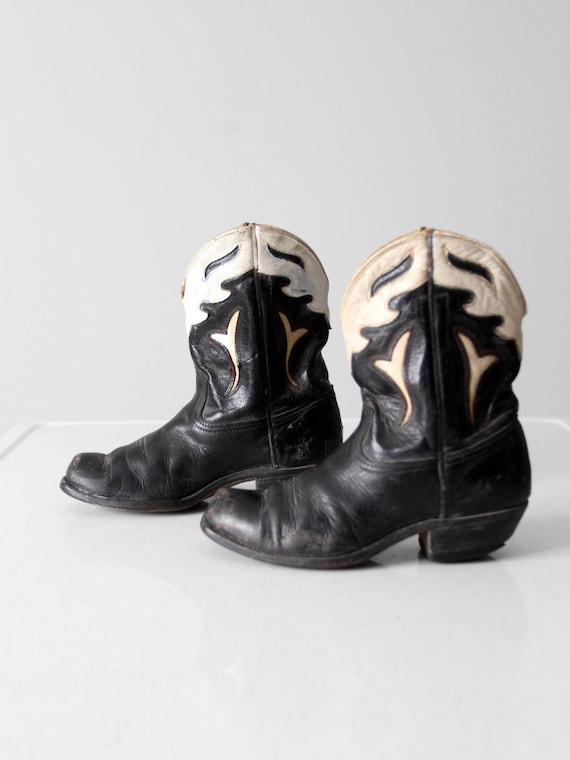 vintage kids' Acme peewee cowboy boots circa 1940s - image 1