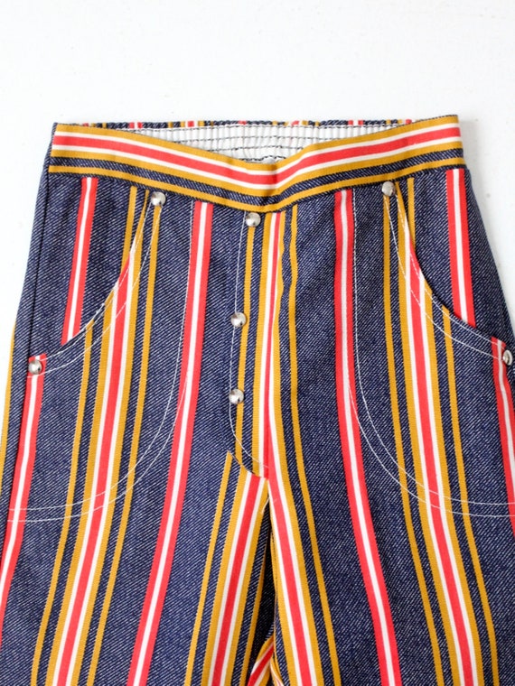 vintage 70s kid's striped bellbottom pants NOS - image 4