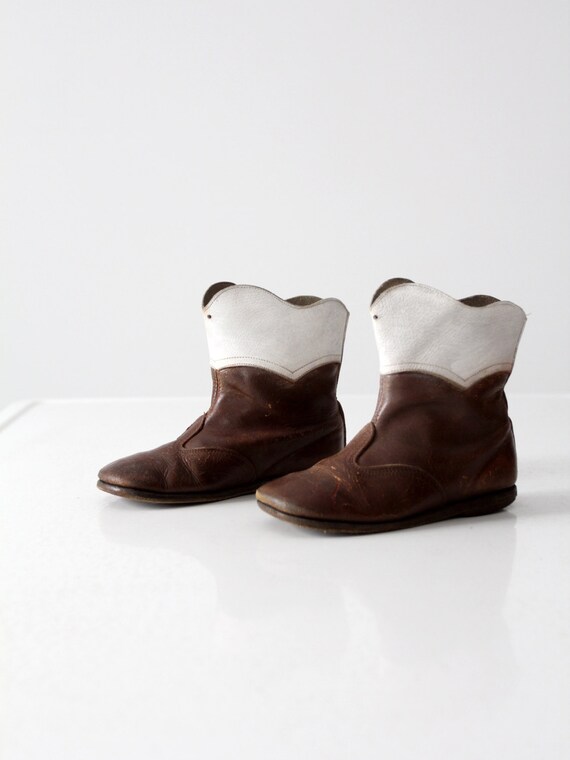 1950s children's cowboy boots, vintage kid's west… - image 3