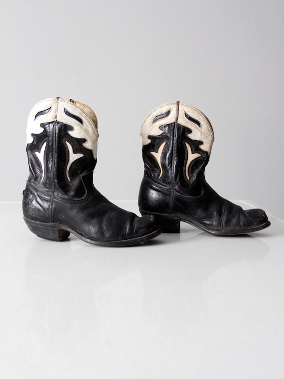 vintage kids' Acme peewee cowboy boots circa 1940s - image 4