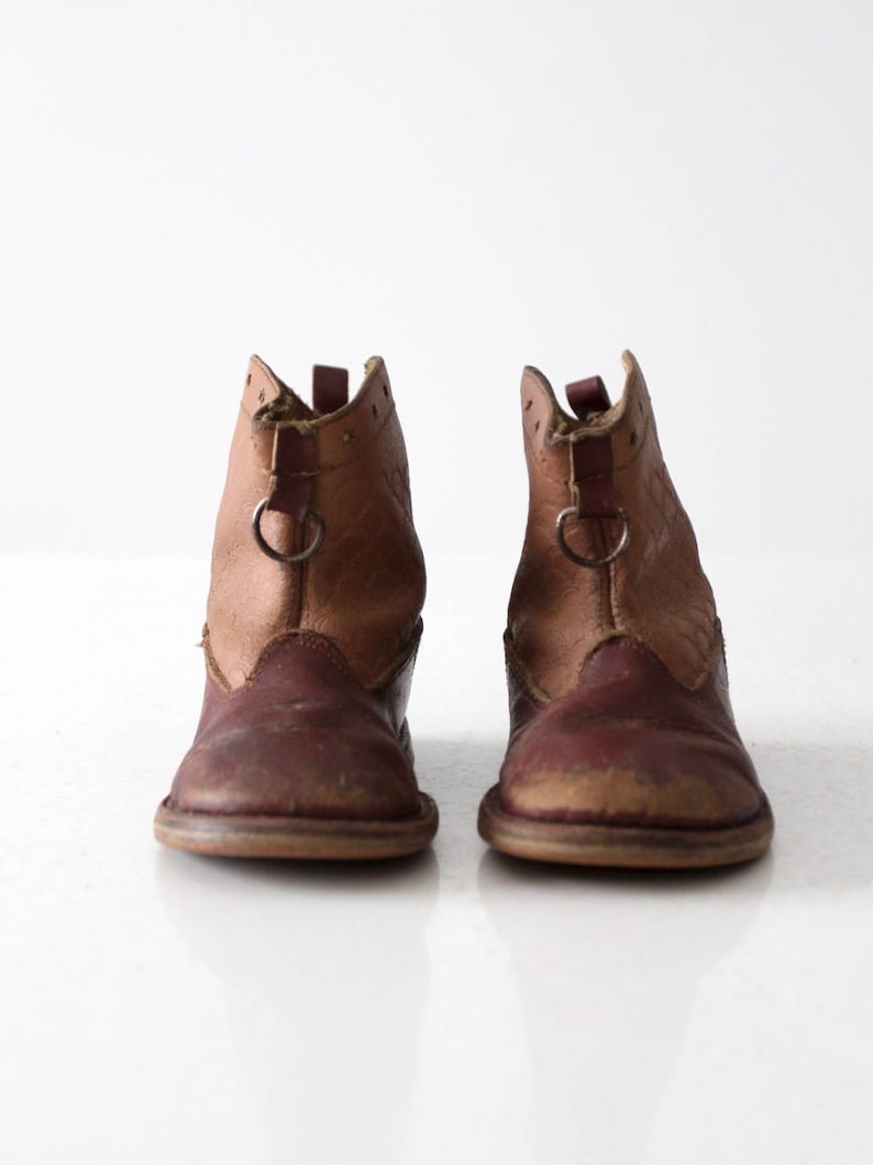 vintage 50s children/'s western boots kid/'s cowboy boots