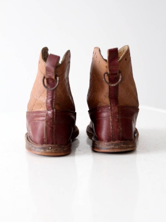 vintage 50s children's western boots, kid's cowbo… - image 3