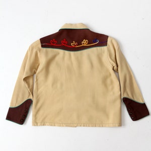 vintage kid's western shirt, 1950s cowboy shirt image 3