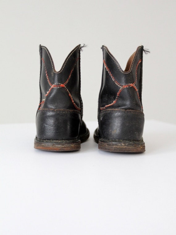 vintage children's cowboy boots, kid's 40's weste… - image 4