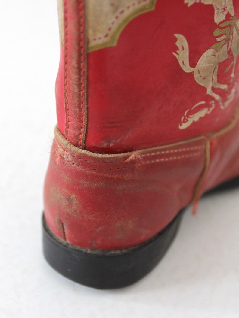 vintage 50s children's cowboy boots image 5