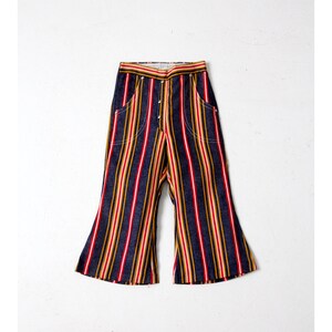 vintage 70s kid&#39;s striped bellbottom pants NOS