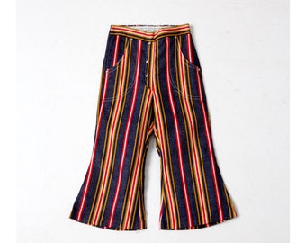 vintage 70s kid's striped bellbottom pants NOS