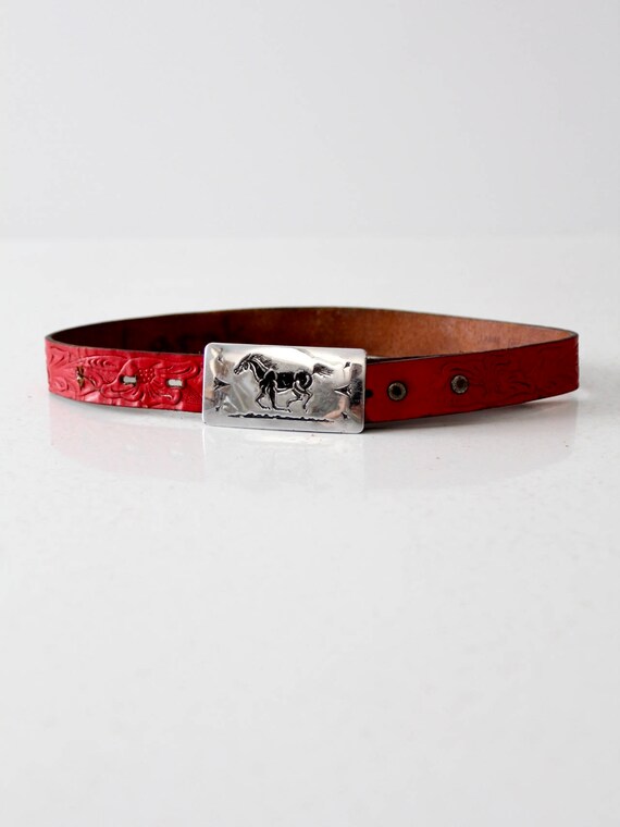 vintage children's leather belt