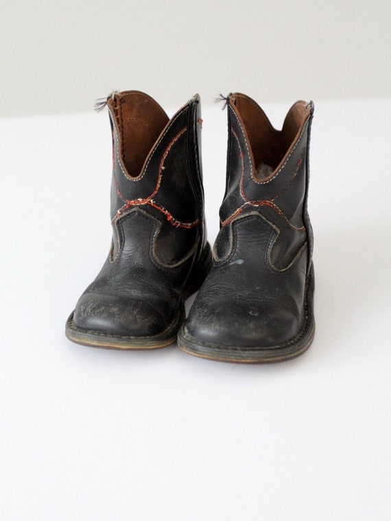 vintage children's cowboy boots, kid's 40's weste… - image 6