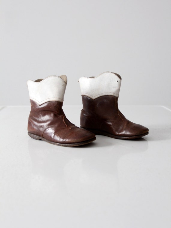 1950s children's cowboy boots, vintage kid's weste