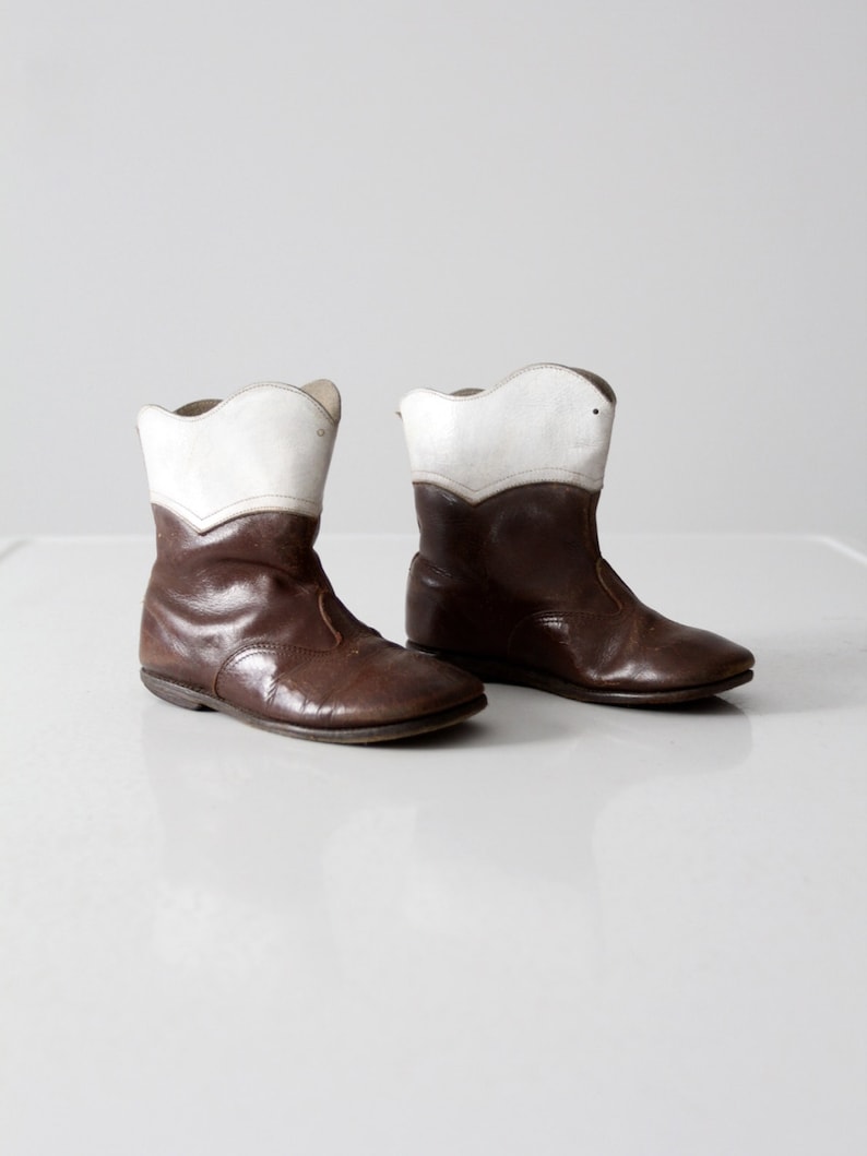 1950s children's cowboy boots, vintage kid's western boots image 1