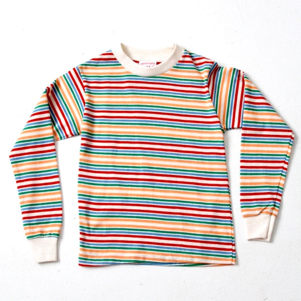 vintage 70s kid's striped shirt, new old stock