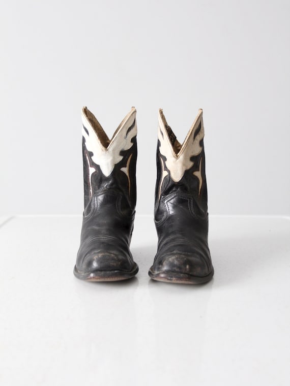 vintage kids' Acme peewee cowboy boots circa 1940s - image 2