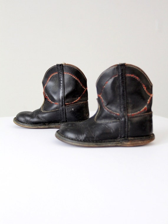 vintage children's cowboy boots, kid's 40's weste… - image 3