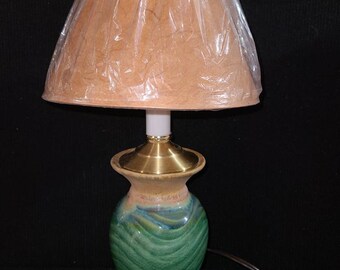 Beautiful 14" High Lamp in our Green Crackle Celadon Glaze