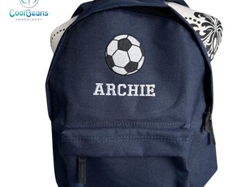 Football 9l  RUCKSACK BagBase- Personalised with Embroidery - Colour choices  - backpack