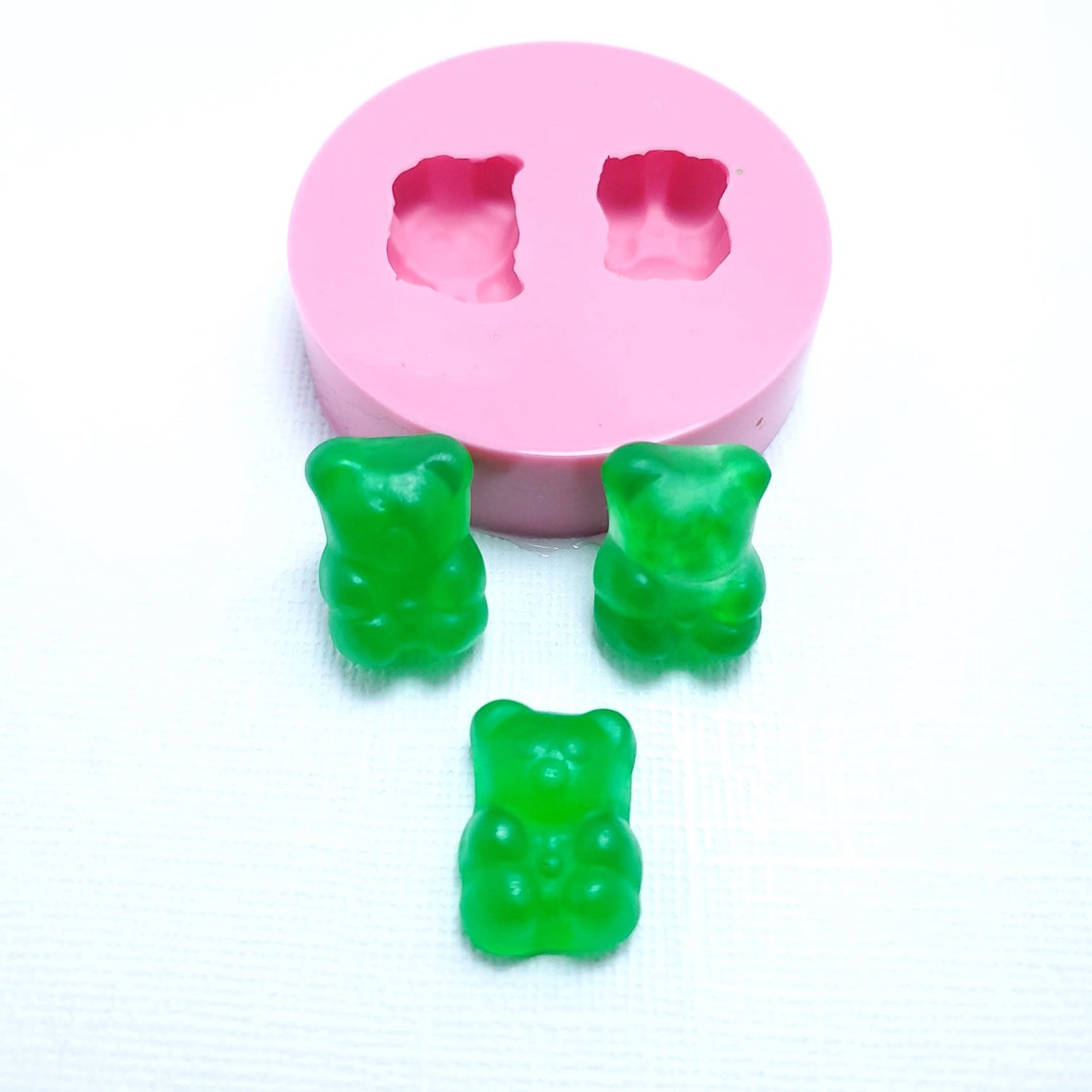 Gummy bear Silicone mold. Flexible Silicone Molds Polymer Etsy