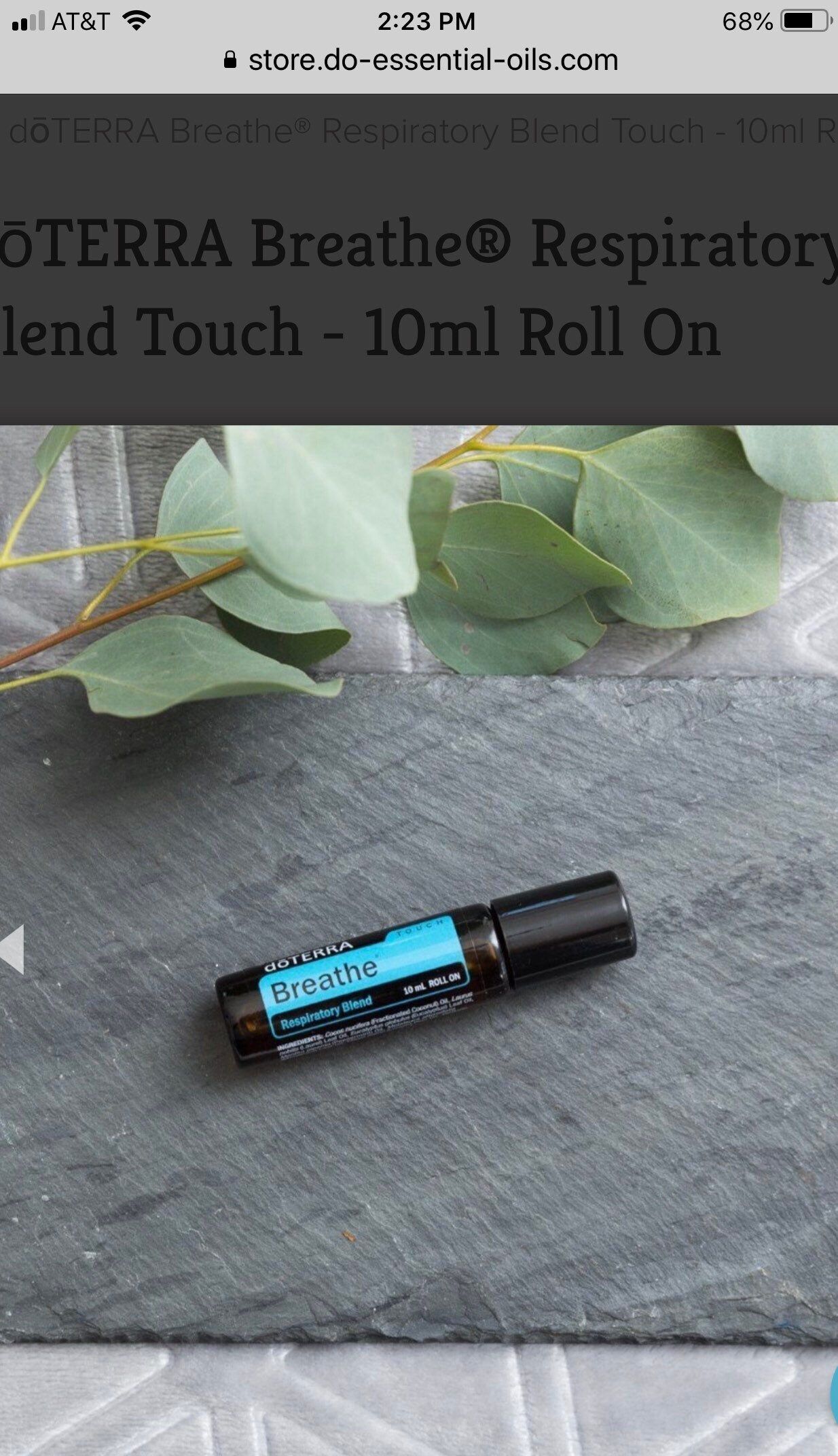 DoTERRA Essential Oil Breath Touch 10 ml roller bottle Etsy