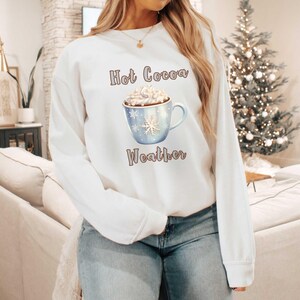 Hot Cocoa Png, Christmas Hot Cocoa, Winter Shirt Png, Winter Christmas Sweater Png, Winter Sublimation Design, Holiday Png,Hot Chocolate Png