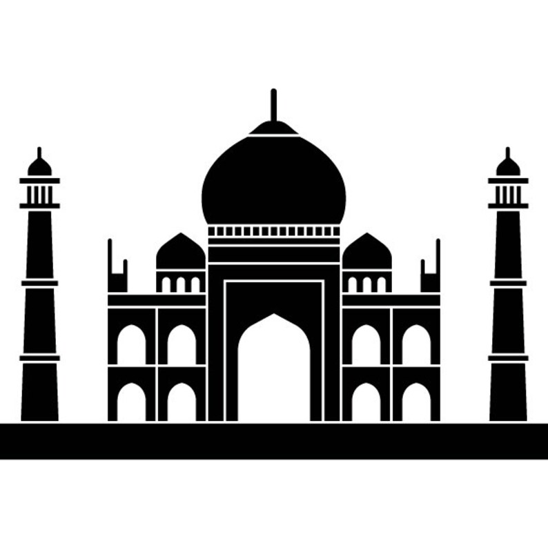 Taj Mahal Sticker Wall Decal Art Home Deco Vynil Children Room Living Room Bedroom Front desk Bar decor