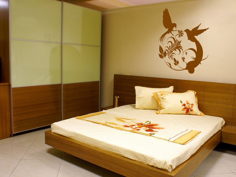 CREATIVE DESIGN Birds Playing Wall Decal Art Home Deco Vynil Office Living Room Front Desk