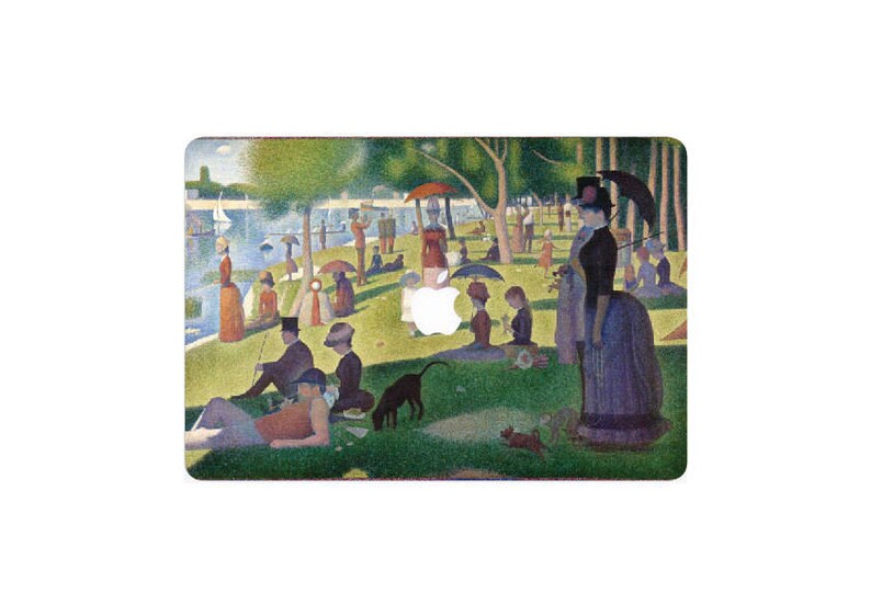Seurat macbook sticker Creative MacBook Laptop decal Apple decal any laptop sticker Macbook Pro Laptop Skin