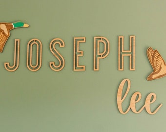 Personalized Wood Name Sign: Nursery Wall Decor