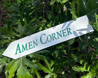 Personalized Golf Directional Signs, Wayfinder Arrows for Golf Course, Personalized Wayfinder Golf Theme Laser Cut Signs
