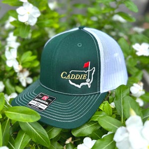 Golf Caddie Hat, Embroidered Trucker Hat, Golf Hat, Golfer Gift, Caddie Outfit, Embroidered Richardson 112 Hat, Golf Hat