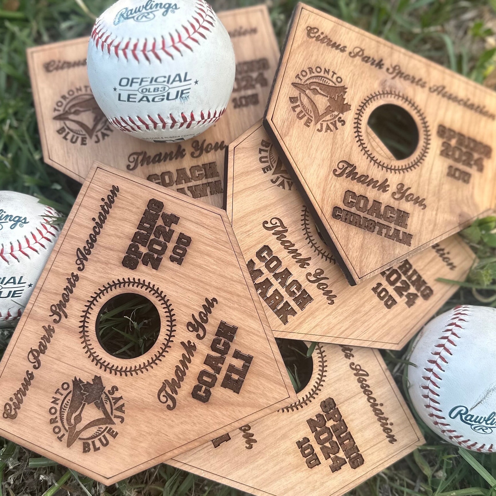 Baseball or Softball Coach Gift, Personalized Baseball Coach Gift, Home Plate Gift for Coach, Team Mom Gift, Baseball Holder, Softball Stand