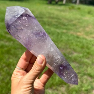 Brazilian Phantom Amethyst Wand: Gemmy Crystal Point