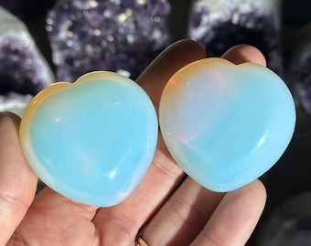 Cristal de corazón de opalita: Piedra de amor efusiva, protección curativa