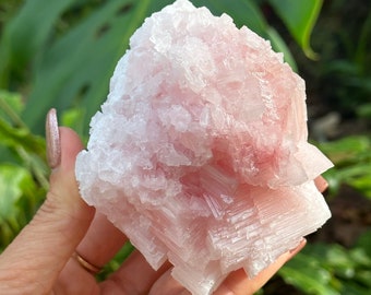 Pink Halite, Searles Lake, San Bernadino, Raw pink Halite