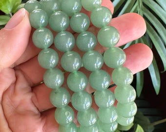 10mm Green aventurine bracelet stretch bracelet