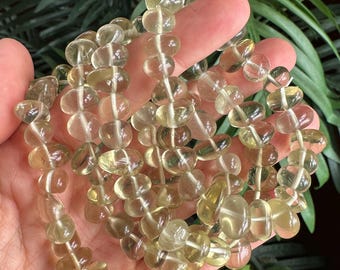 Tumbled citrine bracelet crystal bracelet