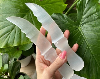 Satin spar Selenite knife, crystal knife, crystal Cleansing